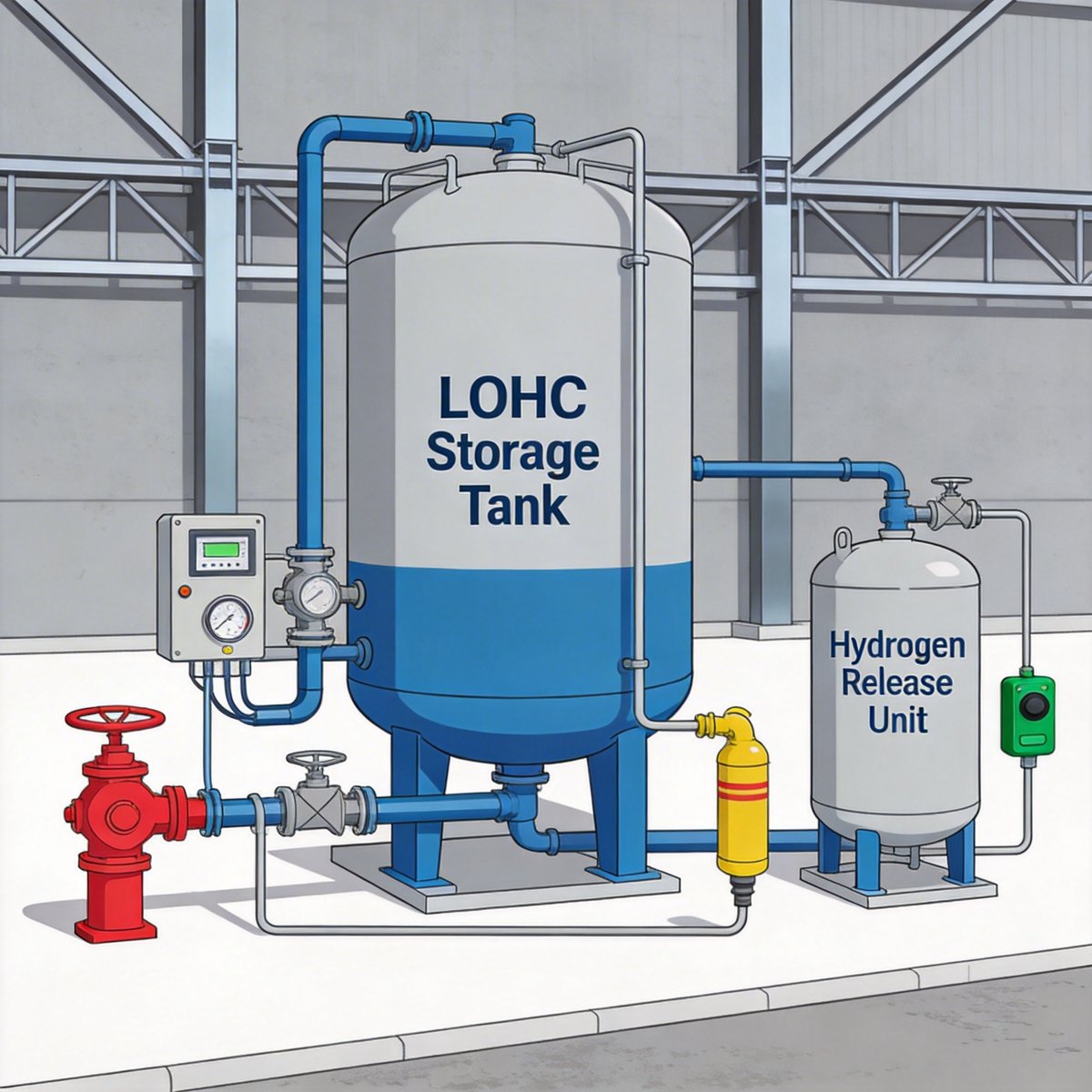 LOHC液态有机氢载体储氢技术:粘性流体精准控制