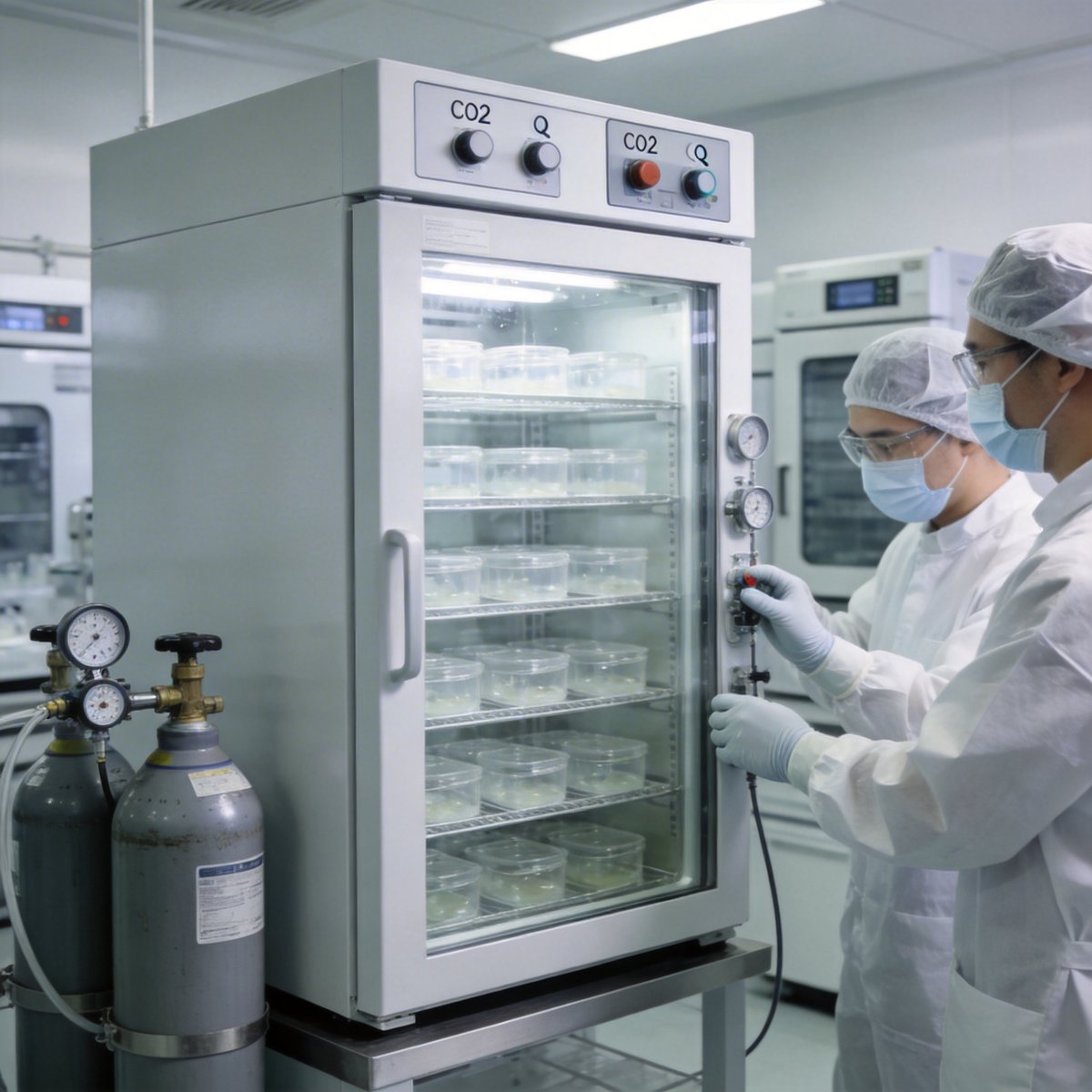 细胞培养箱气体环境控制：CO2/O2精确配比